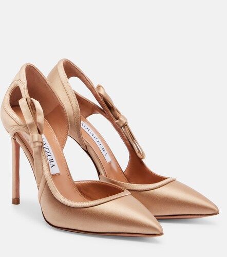 Escarpins Soave 105 en satin - Aquazzura - Modalova
