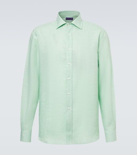 Chemise en lin à carreaux - Ralph Lauren Purple Label - Modalova