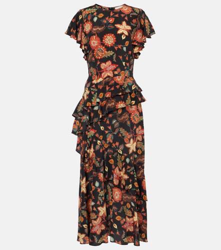 Robe midi Amaia en crêpe à fleurs - Ulla Johnson - Modalova