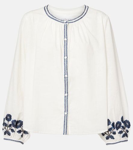 Blouse Rahwa en coton à broderies - Velvet - Modalova