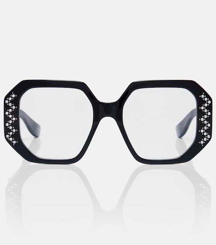 Valentino Lunettes VLogo oversize - Valentino - Modalova
