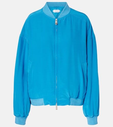 Versace Blouson oversize en soie - Versace - Modalova