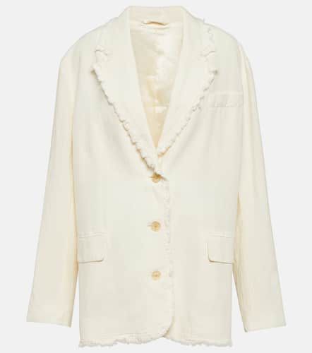 Acne Studios Blazer en coton et lin - Acne Studios - Modalova