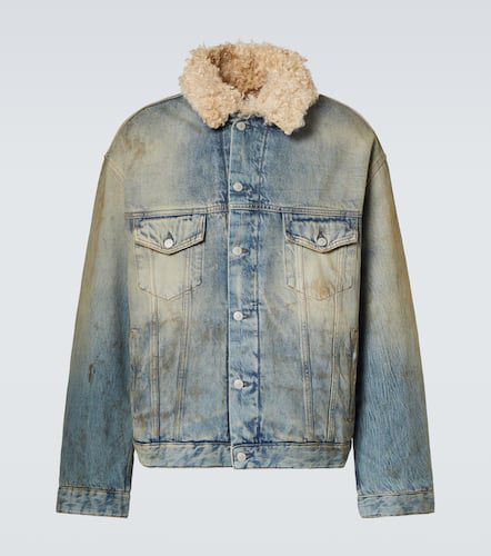 Veste en jean et fourrure synthétique - Acne Studios - Modalova