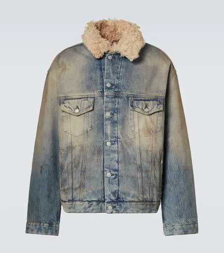 Veste en jean et shearling synthétique - Acne Studios - Modalova