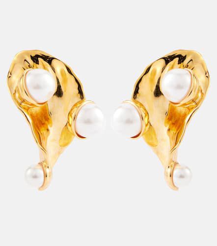 Boucles d’oreilles Abstract Leaf - Oscar de la Renta - Modalova