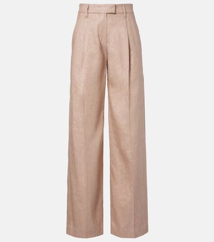 Pantalon ample en lin mélangé - Brunello Cucinelli - Modalova