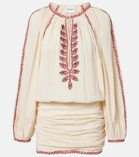Robe Ludy brodée en coton - Marant Etoile - Modalova
