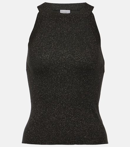 Top en cachemire et soie mélangés - Brunello Cucinelli - Modalova