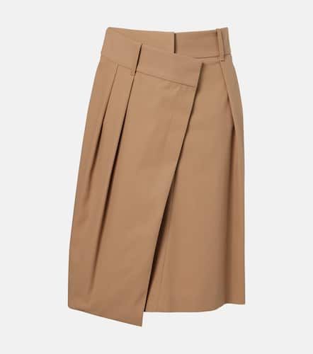 Jupe midi asymtrique en coton - Loewe - Modalova