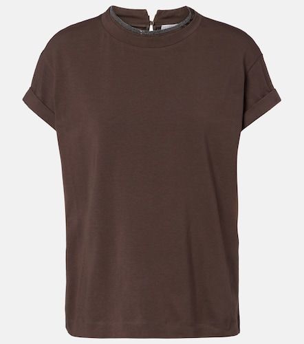 T-shirt en coton mélangé Monili - Brunello Cucinelli - Modalova