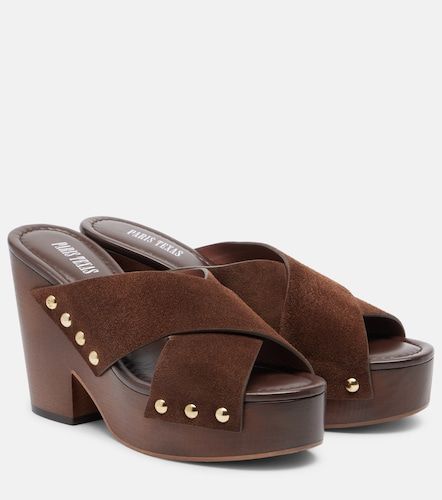 Mules à plateau Marisol en daim - Paris Texas - Modalova