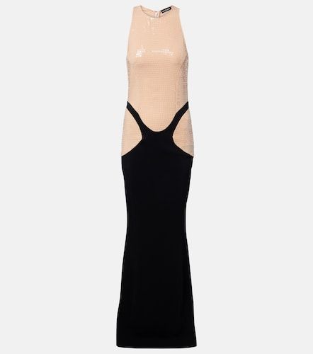 Robe longue re/edit en crêpe à sequins - Mugler - Modalova