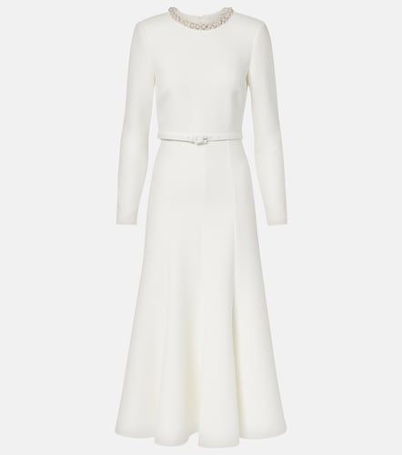 Robe de cocktail en crêpe à cristaux - Roland Mouret - Modalova