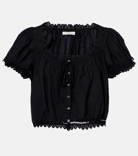 Dôen Top Nera en coton à broderies - Doen - Modalova