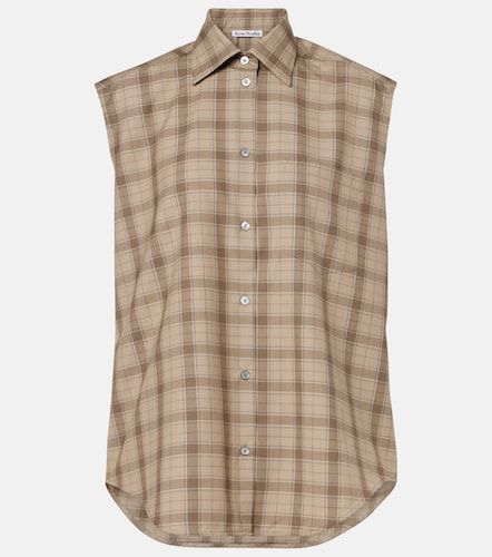 Chemise en laine à carreaux - Acne Studios - Modalova
