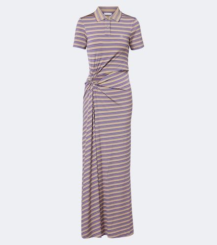 Robe longue à rayures et découpes - Rabanne - Modalova