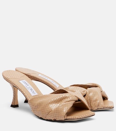 Jimmy Choo Mules Skye Twist en cuir - Jimmy Choo - Modalova