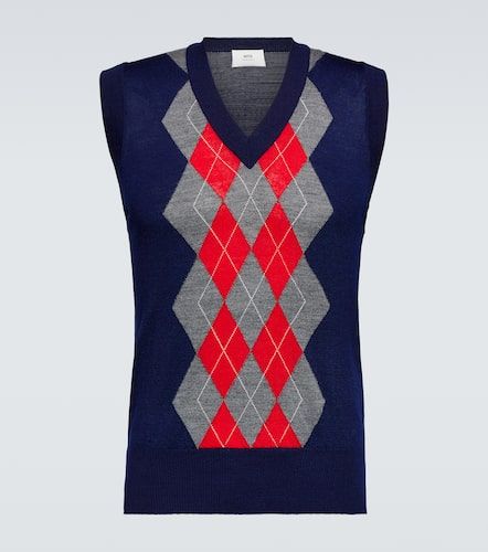 Pull sans manches en laine - Ami Paris - Modalova