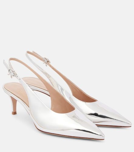 Escarpins 55 en cuir métallisé - Gianvito Rossi - Modalova