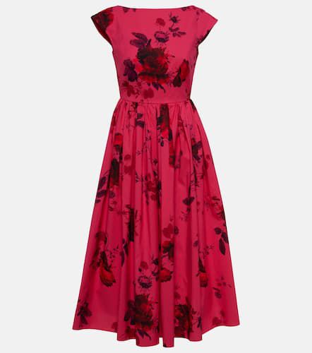 Erdem Robe midi en coton à fleurs - Erdem - Modalova