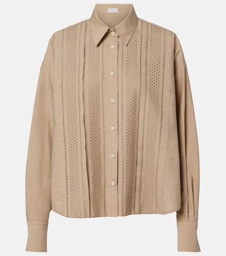 Chemise en coton mélangé - Brunello Cucinelli - Modalova