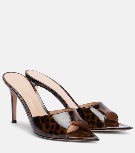Mules Elle 85 à motif léopard - Gianvito Rossi - Modalova