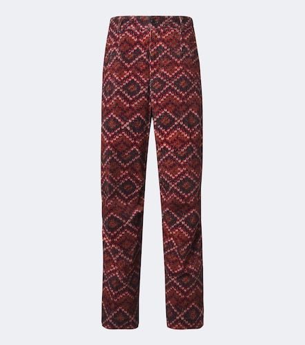 Pantalon droit en coton à imprimé - Dries Van Noten - Modalova