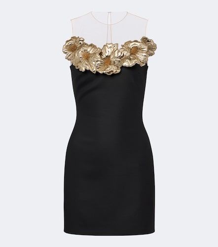Robe en laine mélangée à ornements - David Koma - Modalova
