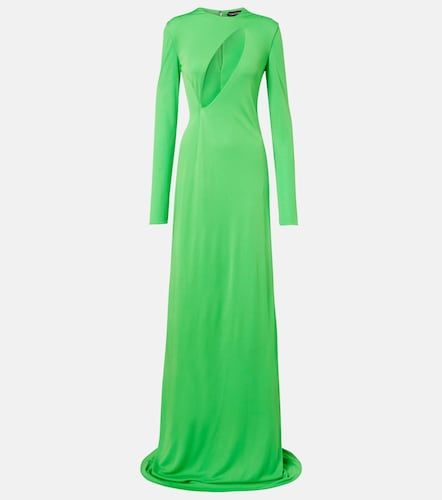 Robe longue en crêpe à découpe - Tom Ford - Modalova