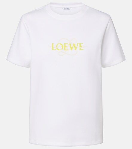 T-shirt en coton mélangé à logo - Loewe - Modalova