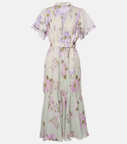 Robe midi Blooming Volumes en coton - Dorothee Schumacher - Modalova