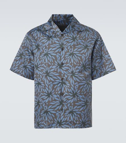 Chemise imprimée en coton et soie - Prada - Modalova
