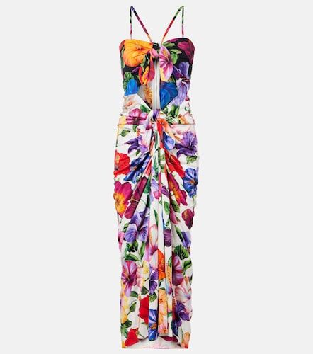 Dolce&Gabbana Robe midi à fleurs - Dolce&Gabbana - Modalova
