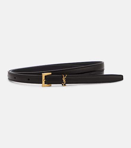 Ceinture fine Cassandre en cuir - Saint Laurent - Modalova