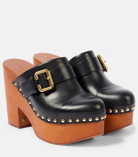 Chloé Mules Jeannette 115 en cuir à clous - Chloe - Modalova