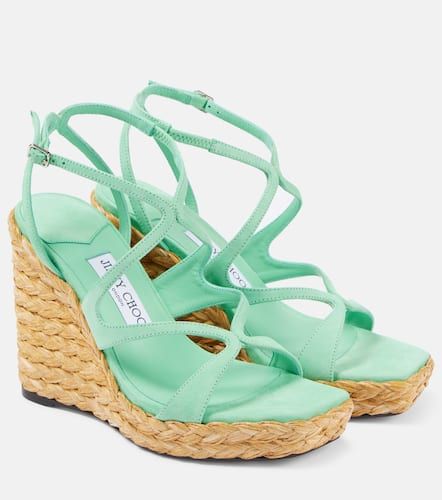 Espadrilles compenses Ayla 110 en daim - Jimmy Choo - Modalova