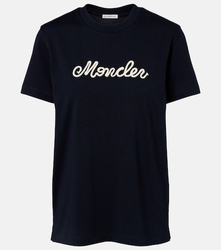 T-shirt en jersey de coton à logo - Moncler - Modalova
