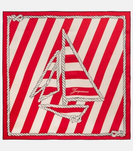 Foulard Bateau Corde en soie à imprimé - Jacquemus - Modalova