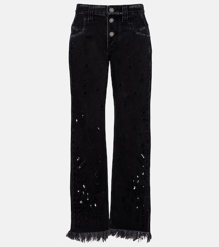 Jean flare Amia à broderies anglaises - Isabel Marant - Modalova