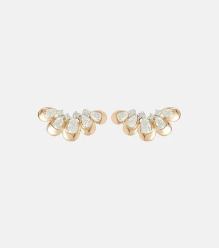 Boucles d’oreilles en or rose 18 ct et diamants - Yeprem - Modalova