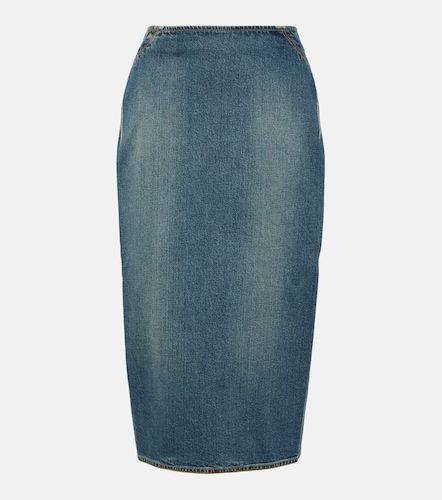 Alaïa Jupe crayon en denim - Alaia - Modalova