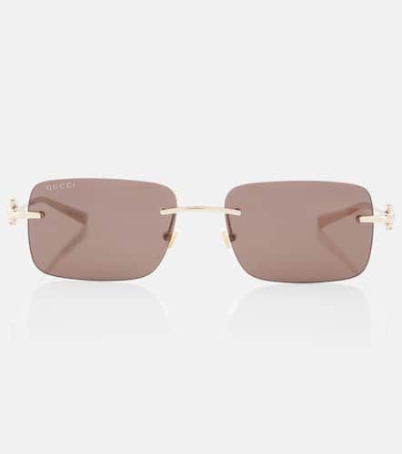 Lunettes de soleil Horsebit rectangulaires - Gucci - Modalova