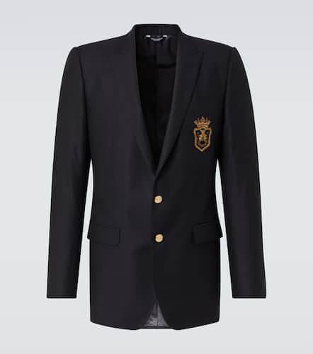 Blazer en laine et soie - Dolce&Gabbana - Modalova