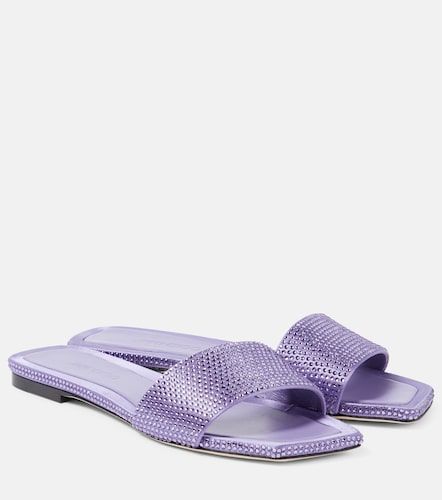 Mules Clovis en satin à ornements - Jimmy Choo - Modalova