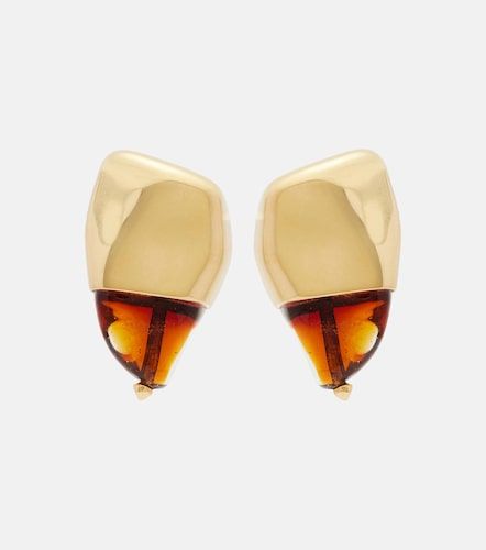 Boucles d’oreilles Prisma Small plaquées or 18 ct - Bottega Veneta - Modalova