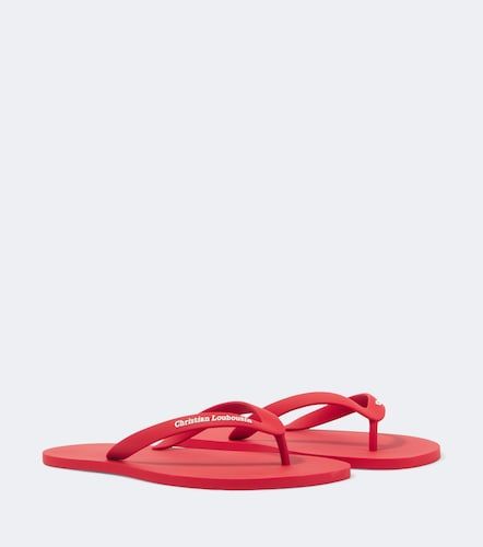 Christian Louboutin Tongs à logo - Christian Louboutin - Modalova