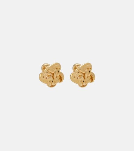 Boucles d'oreilles Knot en argent sterling plaqué or 18 ct - Bottega Veneta - Modalova