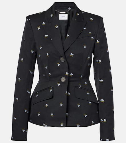 Blazer en laine vierge à fleurs - Erdem - Modalova