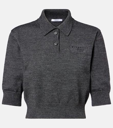 Polo raccourci en laine et alpaga - Givenchy - Modalova